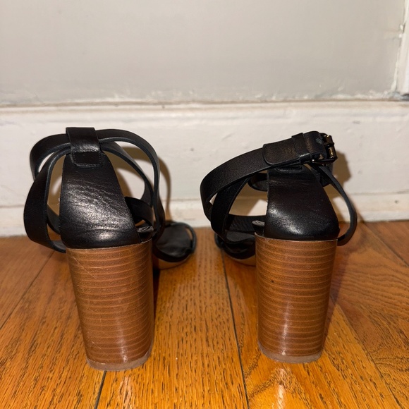 Vince Chunky Heel with Black Leather Straps - Size 6.5 - Picture 3 of 6